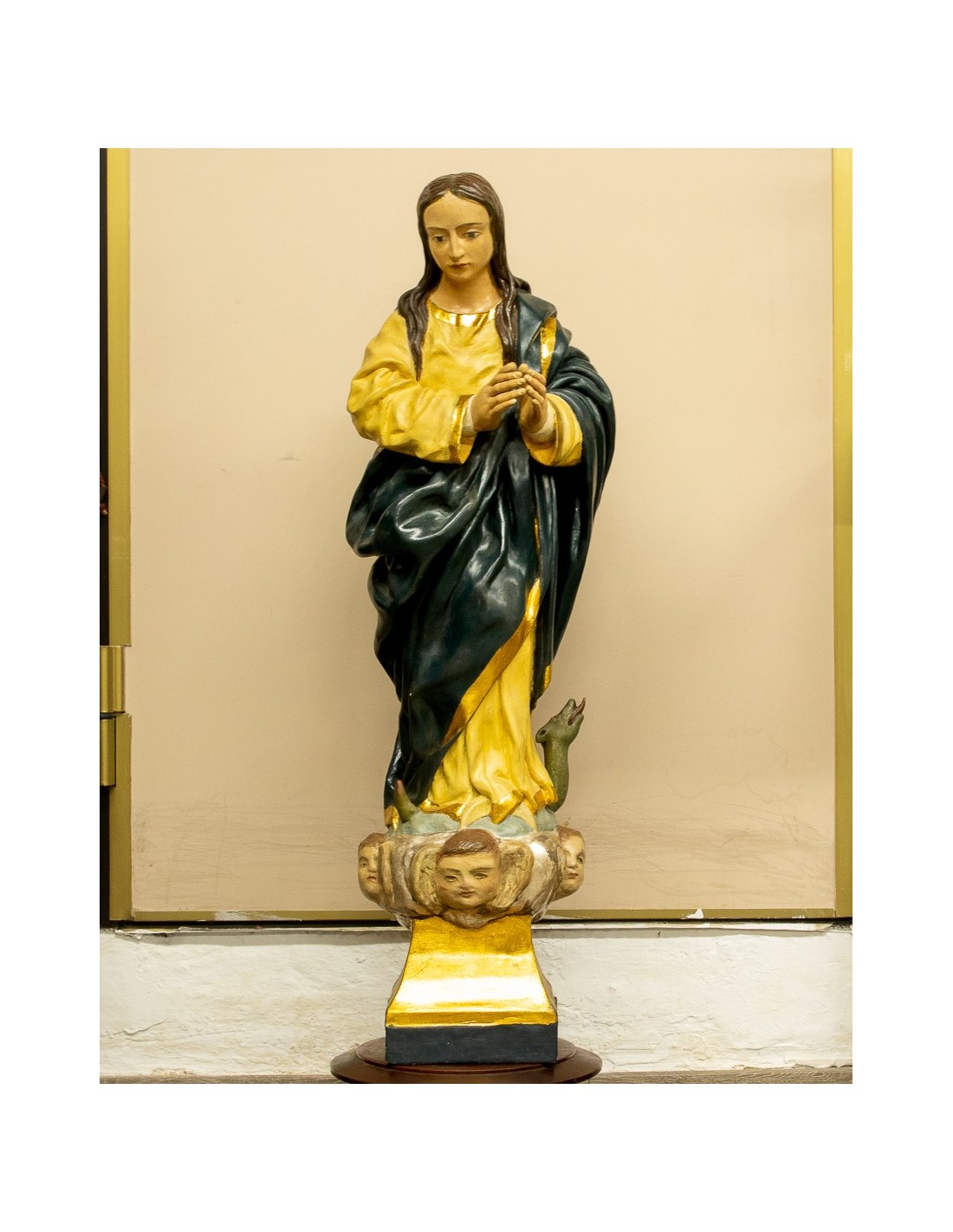 Virgen Inmaculada madera s.XIX | Antigüedades Murcia