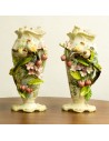 Pareja Jarrones Porcelana s.XIX (uno roto) | Antigüedades Mu…