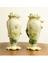 Pareja Jarrones Porcelana s.XIX (uno roto) | Antigüedades Mu…