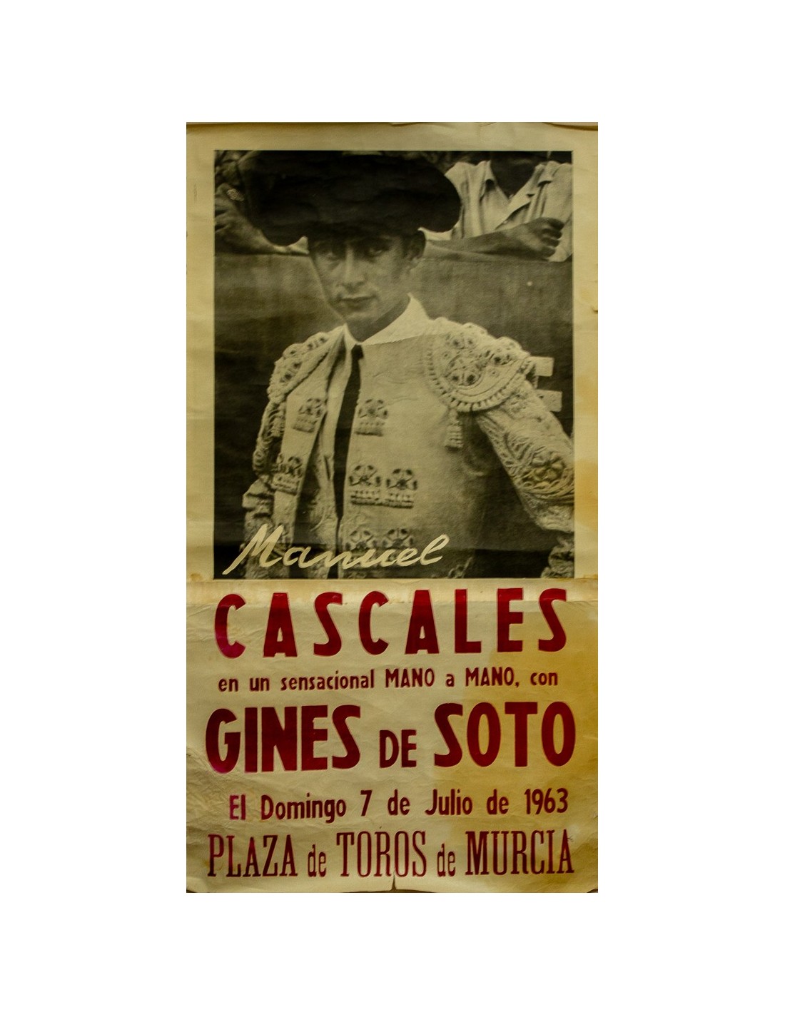 Cartel toros Murcia 1963 | Antigüedades Murcia